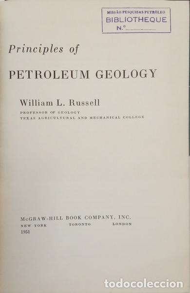 books: RUSSELL. (William L.) - PRINCIPLES OF PETROLEUM GEOLOGY.