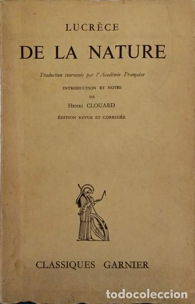 B&uuml;cher: LUCR&Eacute;CIO CARO. (Tito) - DE LA NATURE.