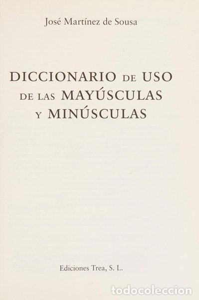 Libri di seconda mano: Diccionario de uso de las may&uacute;sculas y min&uacute;sculas- 9788497042895