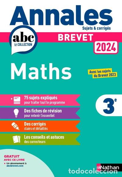 Livres: Annales ABC du Brevet 2024 - Maths 3e- 9782095023522