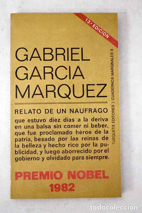 books: Relato de un n&aacute;ufrago.- Garc&iacute;a M&aacute;rquez, Gabriel
