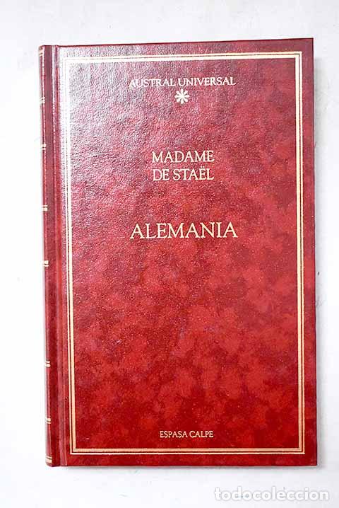 Libros: Alemania: Stael-Holstein, Germaine de.- Stael-Holstein, Germaine de