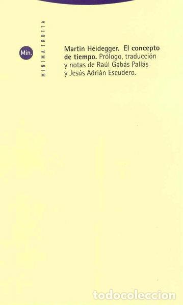 Libros: El concepto de tiempo- 9788481642568