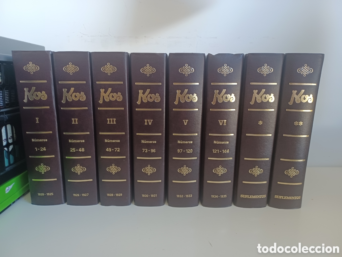 Livros em segunda m&atilde;o: (GALEGO) Nos. Bolet&iacute;n mensual da cultura galega. Edici&oacute;n Facs&iacute;mil. Completa 8 tomos/ Xuntanza, 1991