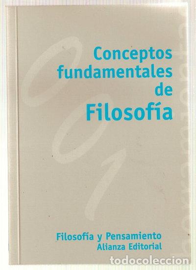 Libros: Conceptos fundamentales de filosof&iacute;a- 9788420686516