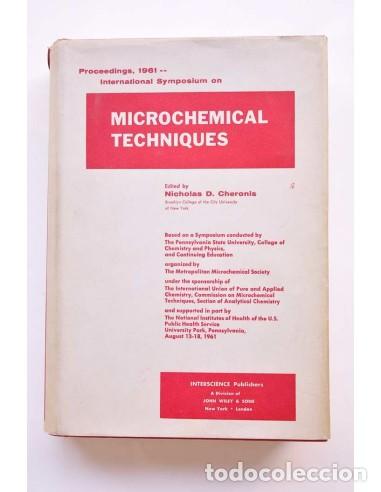 B&uuml;cher: Microchemical techniques - CHERONIS, Nicholas D. (edited by)