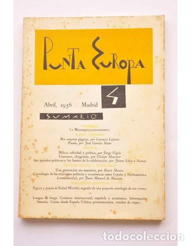 books: Punta Europa. N&ordm; 4 - Abril, 1956 - AUTORES VARIOS