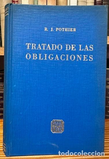 Libros: TRATADO DE LAS OBLIGACIONES - POTHIER, R. J.