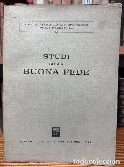 Libros: STUDI SULLA BUONA FEDE