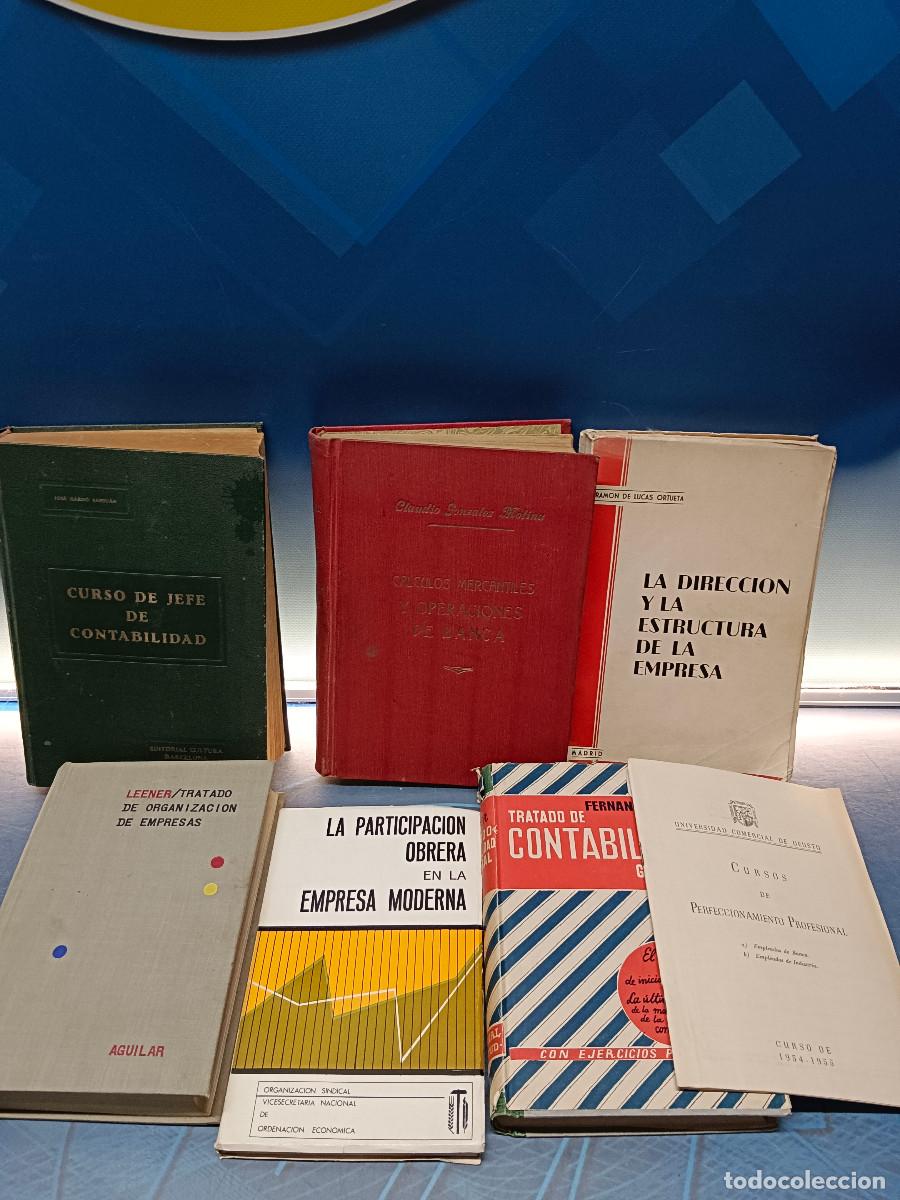 Libros: 7 libros, sobre contabilidad, organizacion y direccion de empresa (a&ntilde;os 30-60)