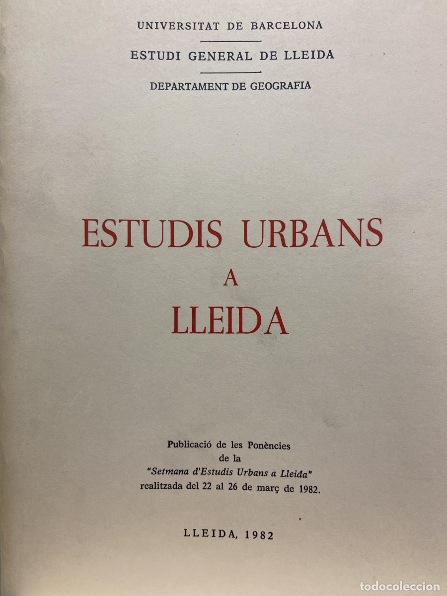 Libros: Estudis urbans a Lleida - VV.AA.