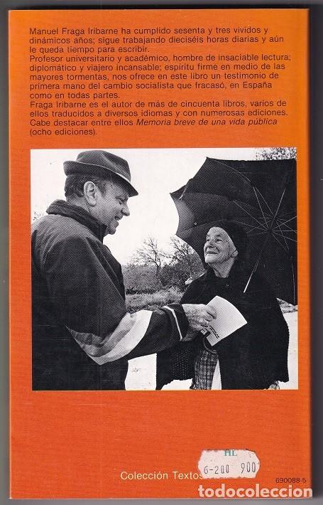 Libros: El cambio que fracas&oacute; - Manuel Fraga Iribarne - Foto 2