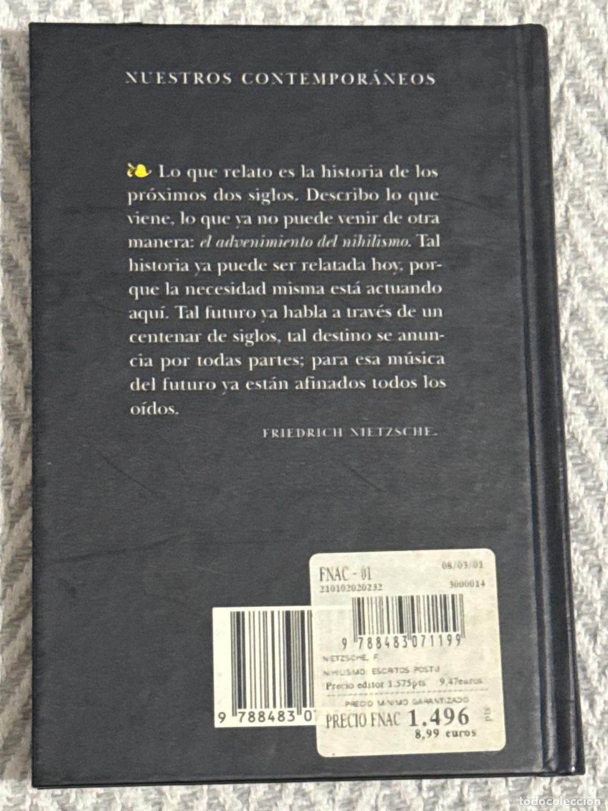 Libros: El nihilismo. Escritos p&oacute;stumos - Nietzsche - Foto 3