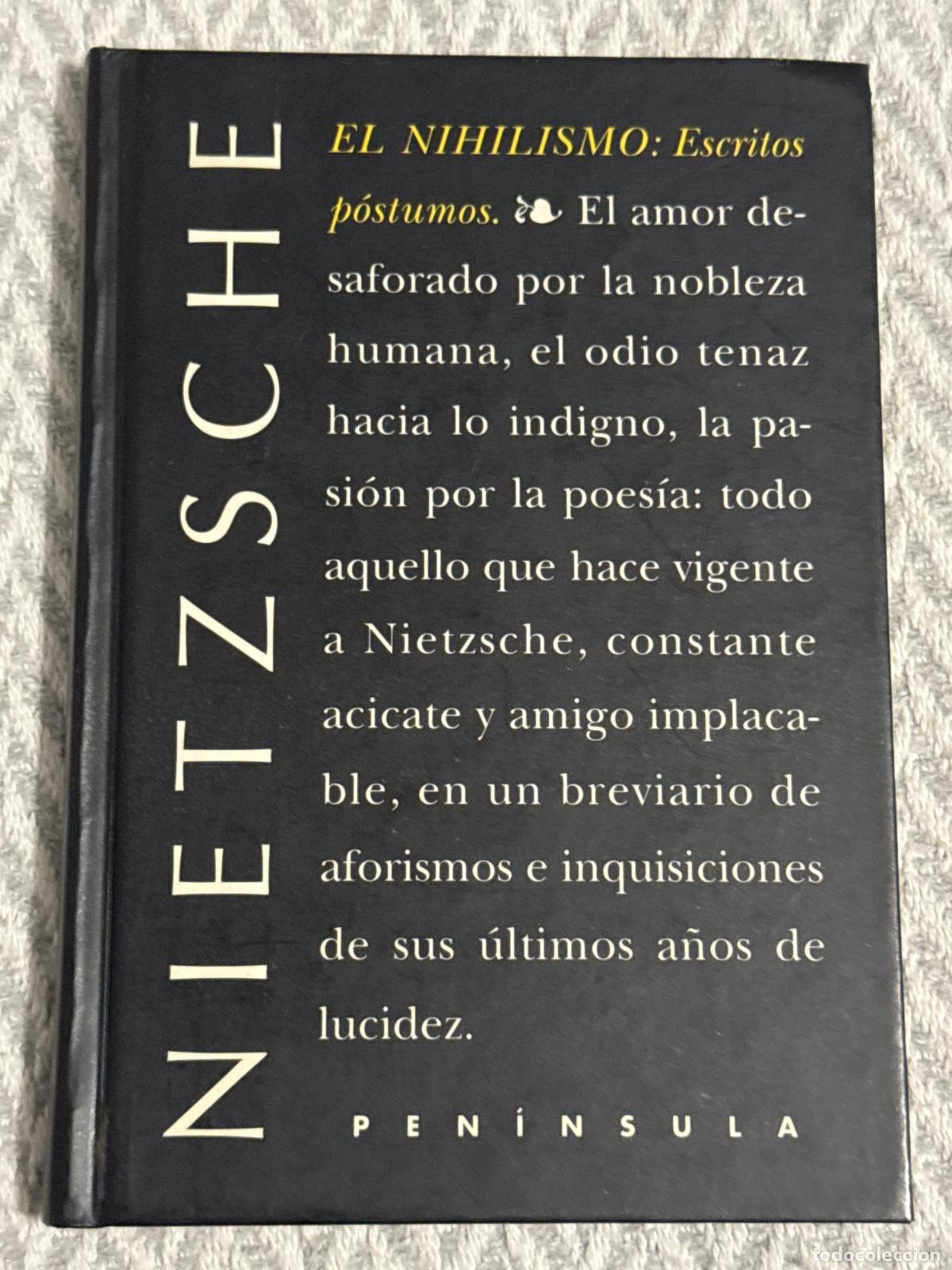 Libros: El nihilismo. Escritos p&oacute;stumos - Nietzsche