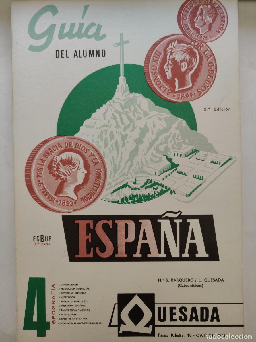 Libros: Gu&iacute;a del alumno. Espa&ntilde;a 3. 3&ordf; parte. EGB y BUP - M. S Barquero/ L. Quesada tdk976
