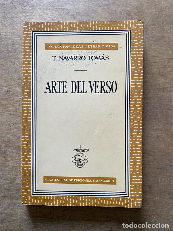 Livres: Arte del Verso - Navarro Tomas T.