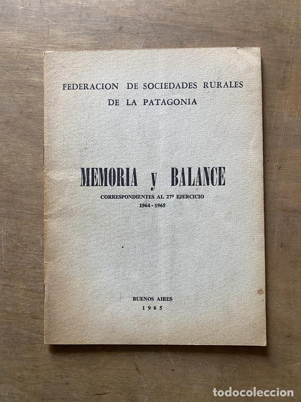 Livres: Correspondientes al 27� Ejercicio 1964-1965 - Memoria y Balance