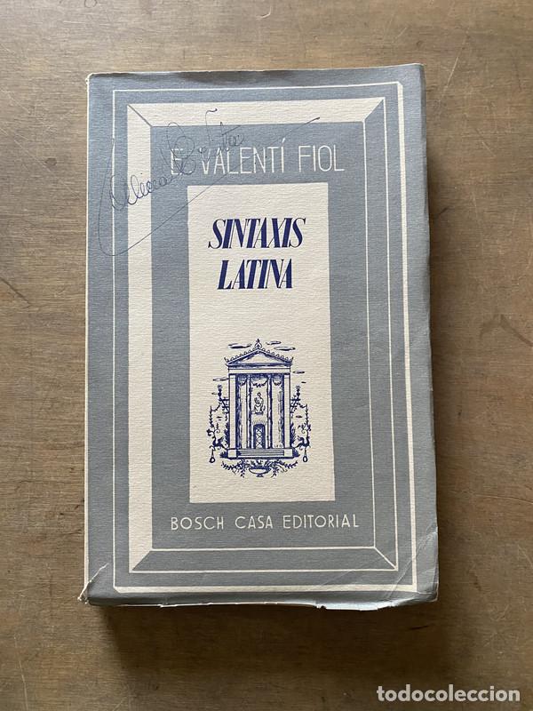 books: Sintaxis Latina - Valenti Fiol