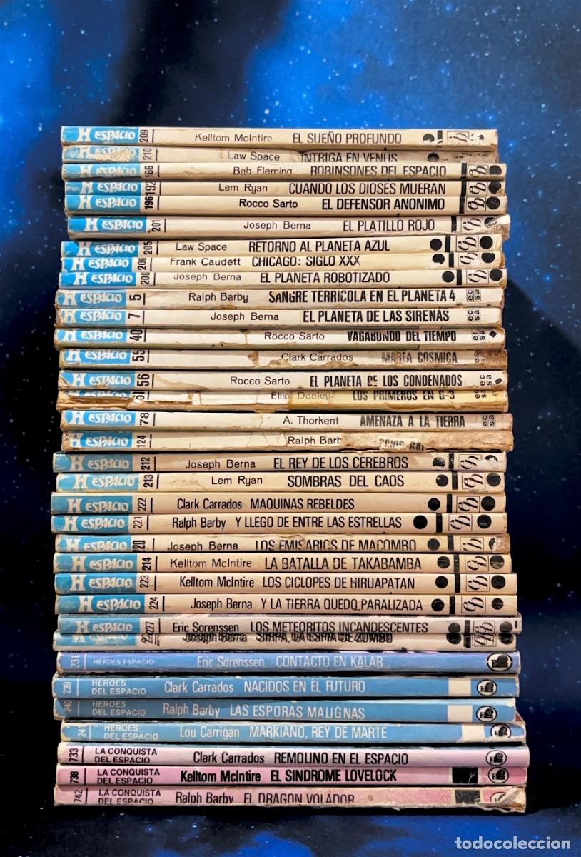Libros: Lote 34 Bolsilibros Ciencia Ficci&oacute;n Bruguera Futuro + H&eacute;roes del Espacio