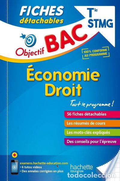 Libros: Objectif Bac Fiches D&eacute;tachables &Eacute;conomie Droit Terminale STMG- 9782017014843