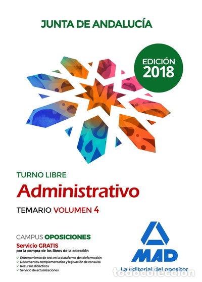 Libros: Administrativo de la Junta de Andaluc&iacute;a Turno Libre. Temario Volumen 4- 9788414216750