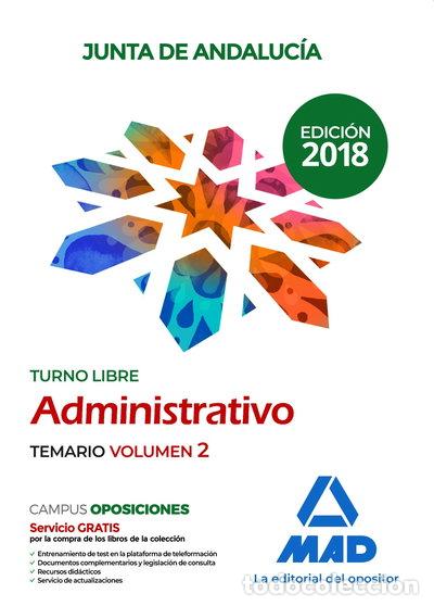 Libri di seconda mano: Administrativo de la Junta de Andaluc&iacute;a Turno Libre. Temario Volumen 2- 9788414216590