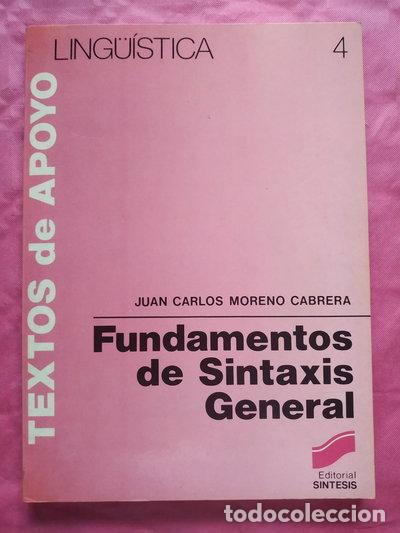 Libros: Fundamentos de sintaxis general- 9788477380016