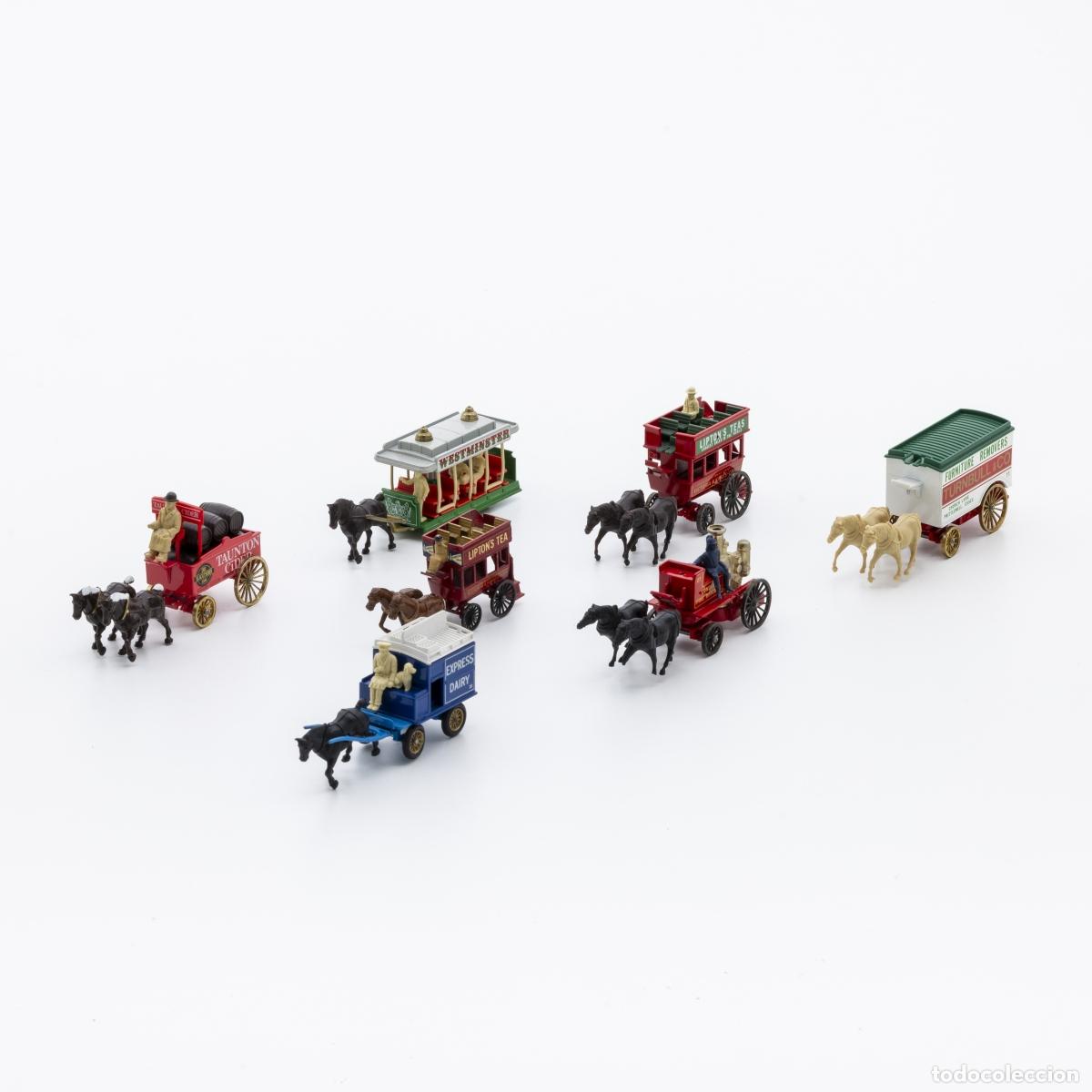 Libri di seconda mano: Juguetes - Maquetas - 7 modelos de transporte tirado por caballos