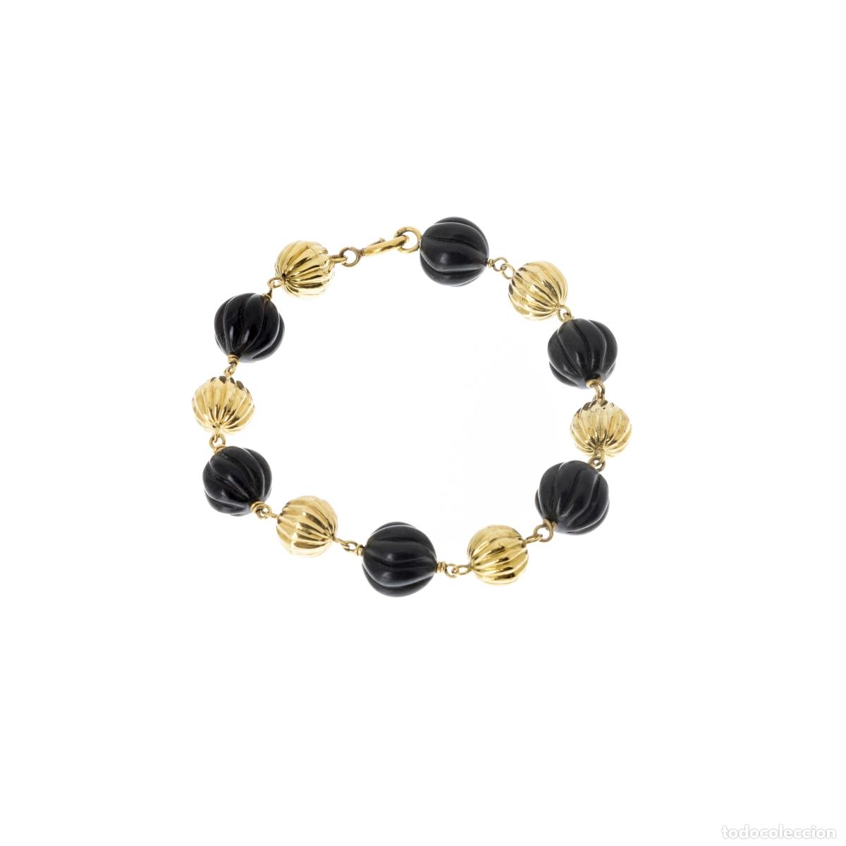 B&uuml;cher: Joyer&iacute;a - Pulsera con cuentas y oro de 19,2 quilates
