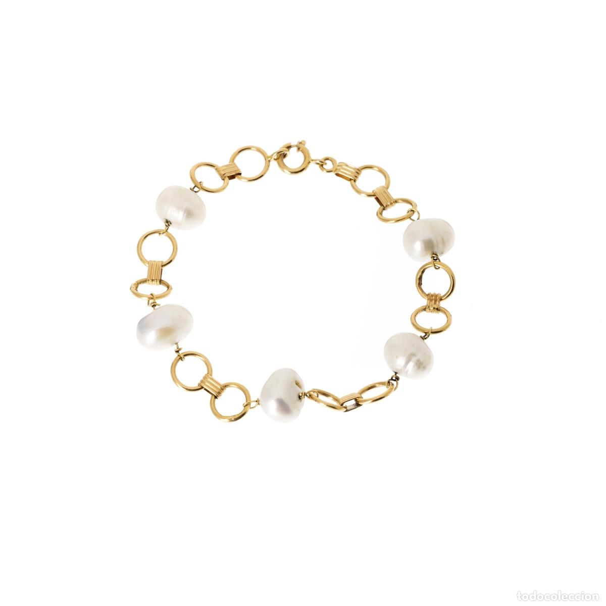 B&uuml;cher: Joyer&iacute;a - Pulsera de oro de 19,2 quilates y perlas