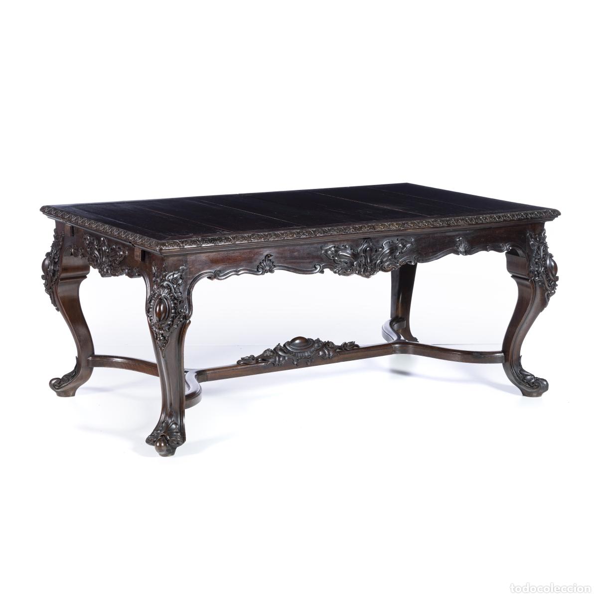 Libros: Mobiliario - Mesa de comedor, de palisandro. - Foto 1