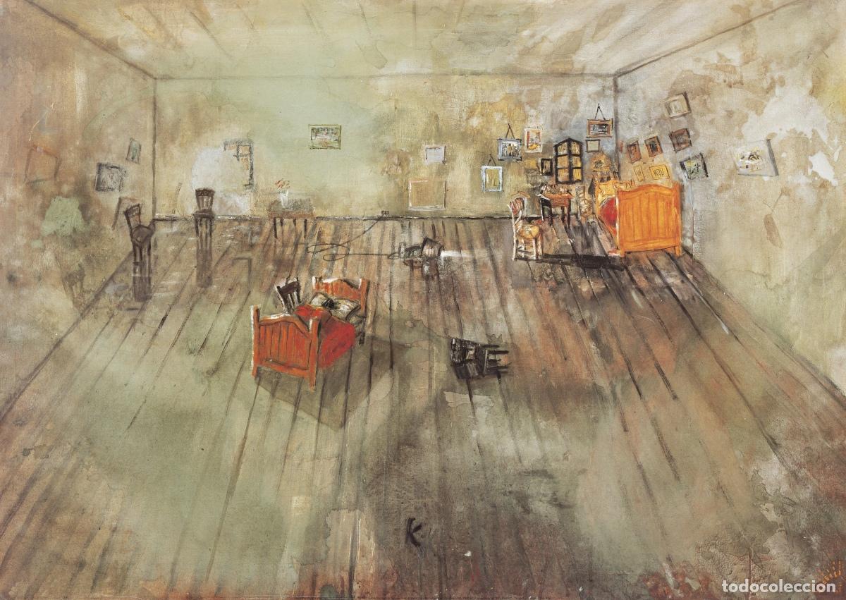 books: Pintura - Cartel de Guillermo Kuitca, Homenaje a V. Van Gogh, 1990