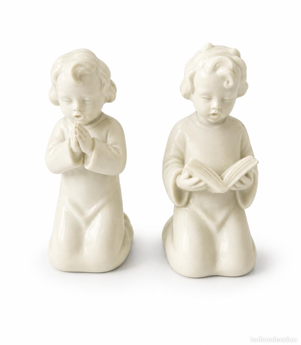 B&uuml;cher: Porcelana - 2 &Aacute;ngeles Cantores - 'Vista Alegre'