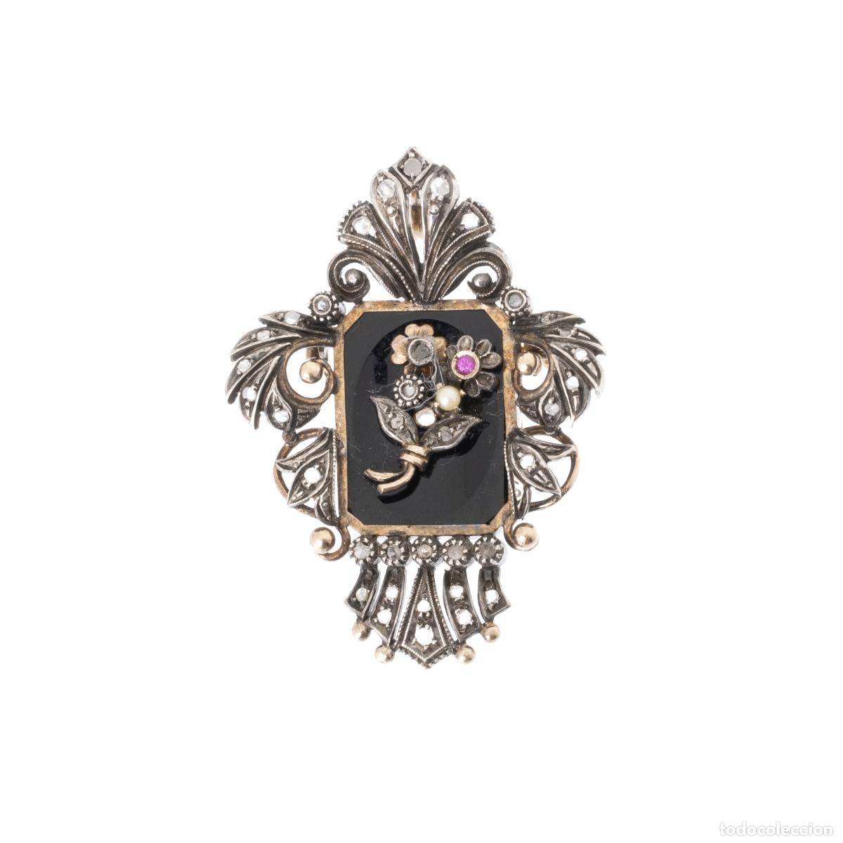 Libros: Joyer&iacute;a - Broche de plata y oro de 19,2 quilates - Foto 1