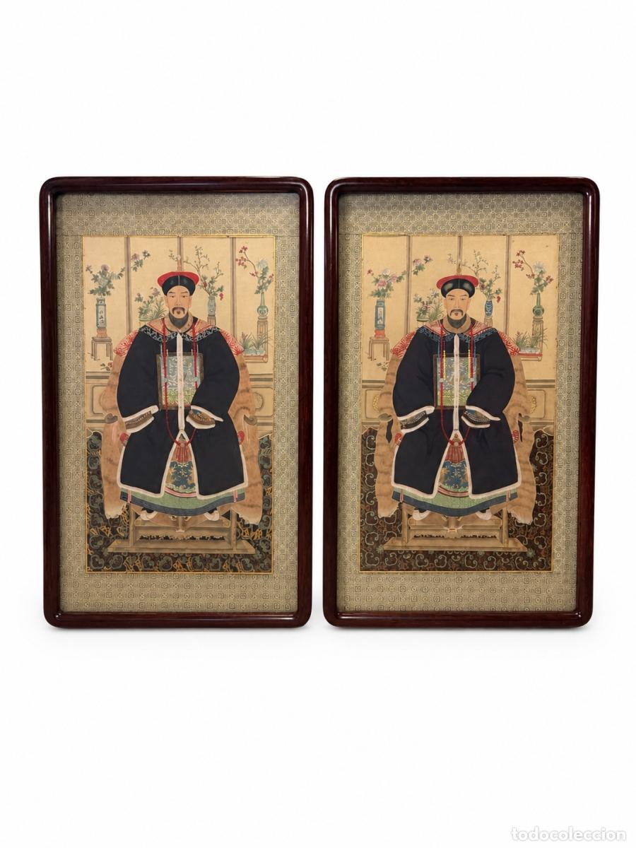 B&uuml;cher: Pintura - Escuela china - Pareja de altos dignatarios (107 cm)
