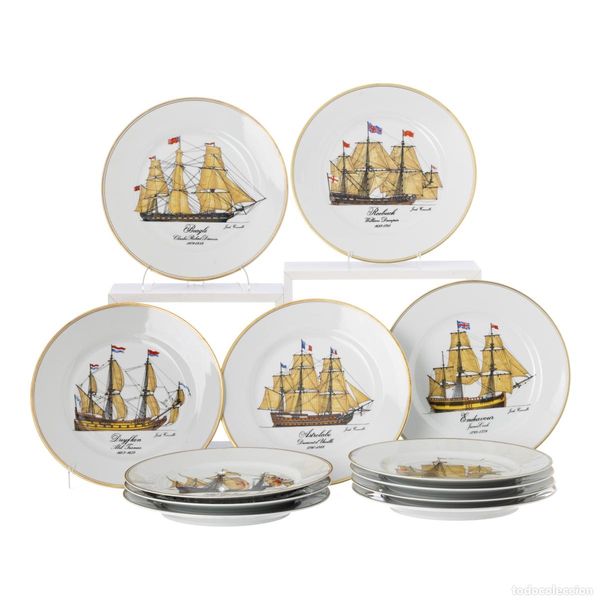 Libri di seconda mano: Porcelana - 12 Barcos de los Descubrimientos - 'Vista Alegre'