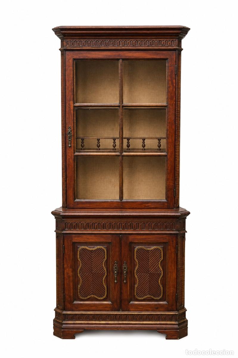 Libros: Muebles - Mueble esquinero - Siglo XIX - Foto 1