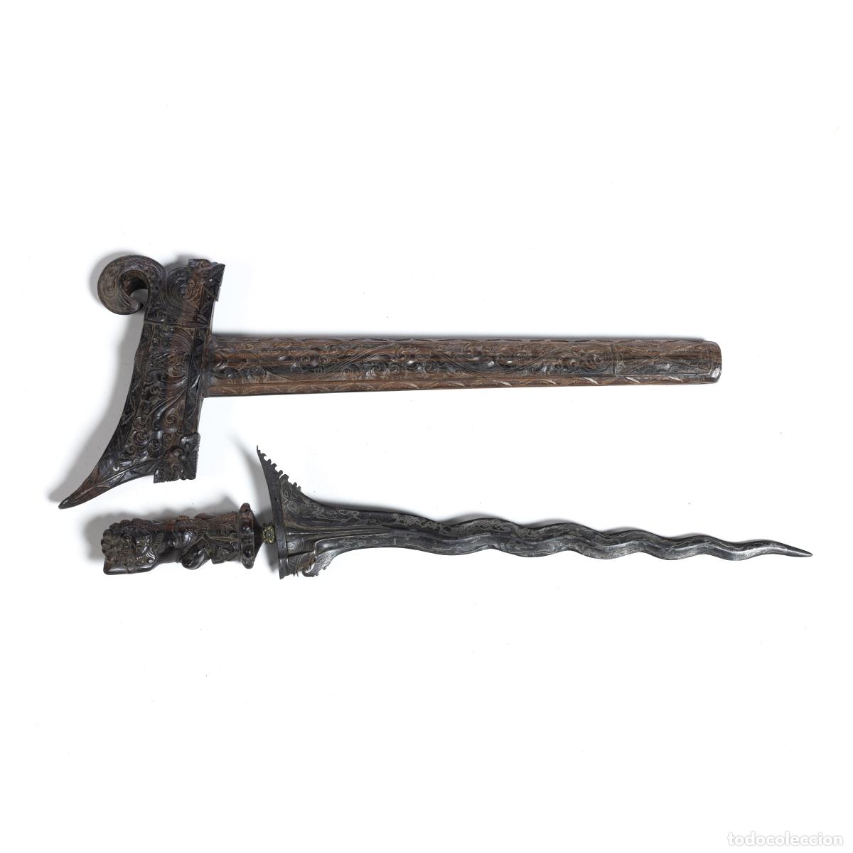 Libros: Militar - Daga Kris - Siglo XIX - 57 cm