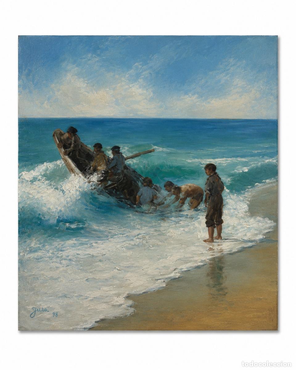 B&uuml;cher: Pintura - Jusa (siglo XX) - Pescadores, 1998 (firmada)