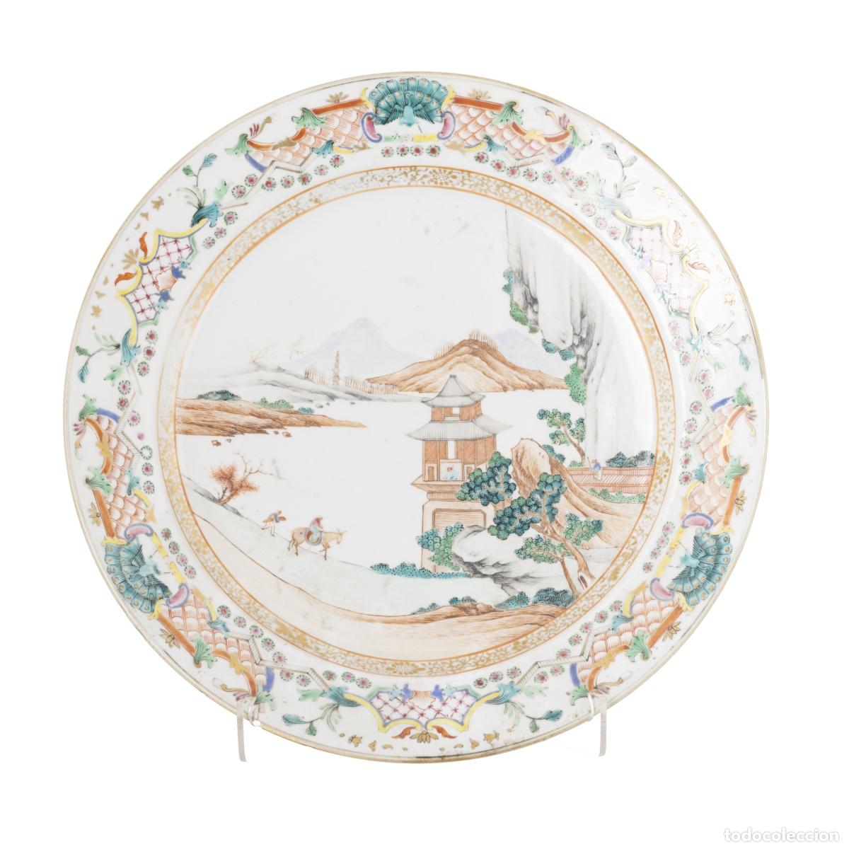 Libros: Porcelana china - Plato grande - Compa&ntilde;&iacute;a Brit&aacute;nica de las Indias Orientales - Siglo XVIII