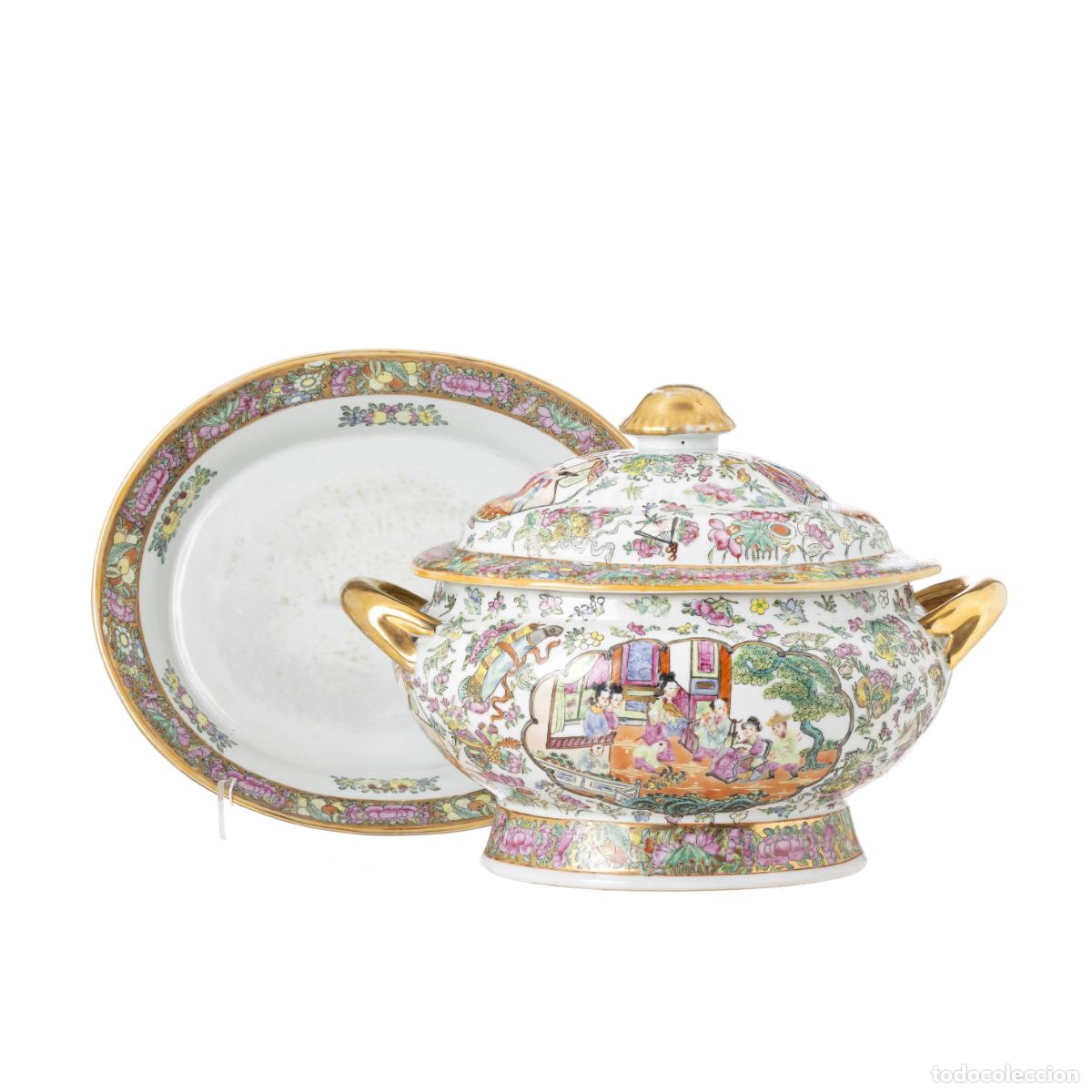 Libros: Porcelana china - Sopera de hierro rojo - Siglo XIX
