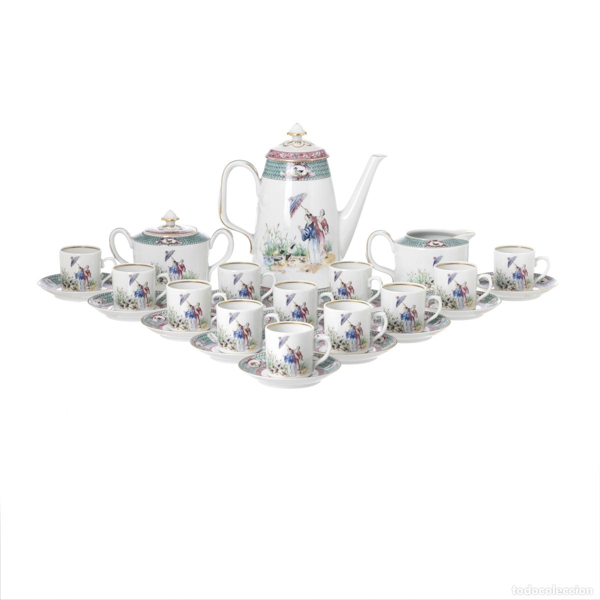 Libros: Porcelana - Juego de caf&eacute; Dama con sombrilla - 'Vista Alegre'