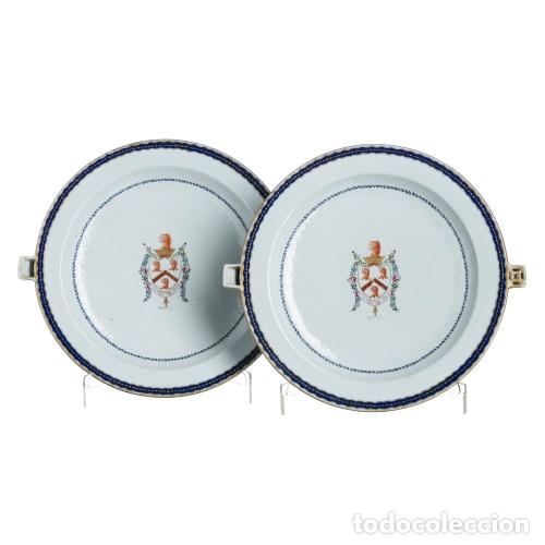 Libros: Porcelana china - Par de fuentes para mantener la comida caliente - Compa&ntilde;&iacute;a Brit&aacute;nica de las Indias