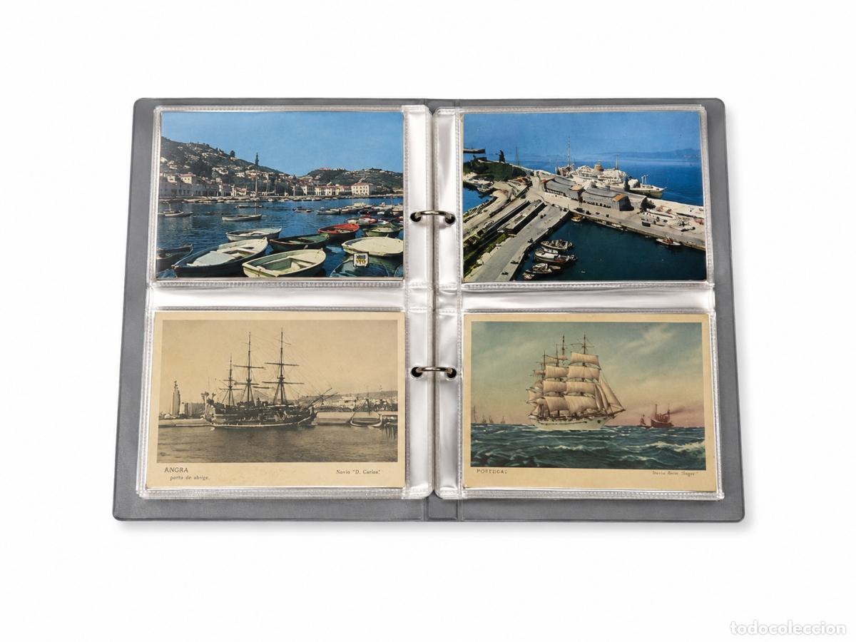 Libros: Postales - &Aacute;lbum de 142 postales ilustradas - barcos