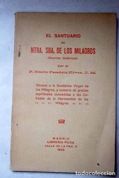 Libros: El santuario de ntra sra de los milagros.- Novoa Parade, Benito P.