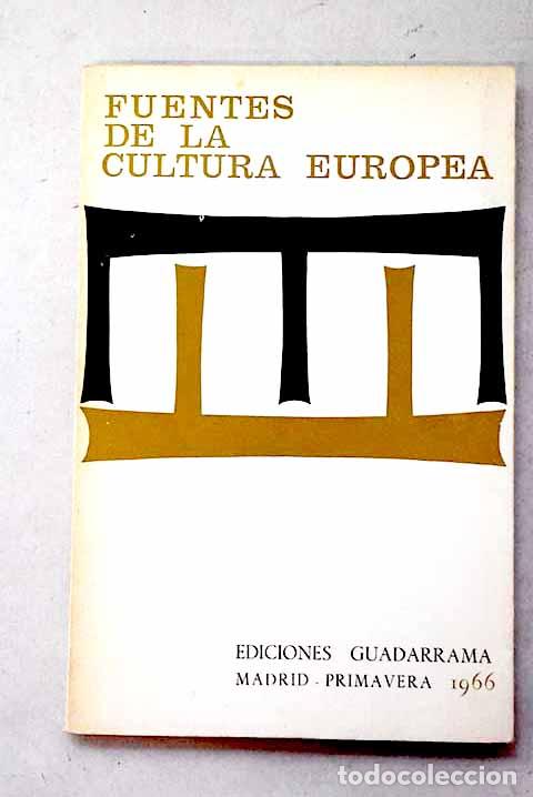 Livros em segunda m&atilde;o: Fuentes de la cultura europea