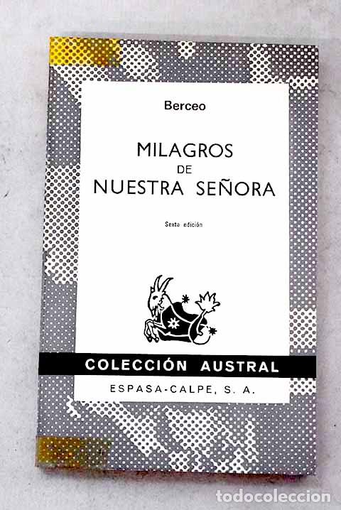 Libros: Milagros de Nuestra Se&ntilde;ora.- Gonzalo de Berceo