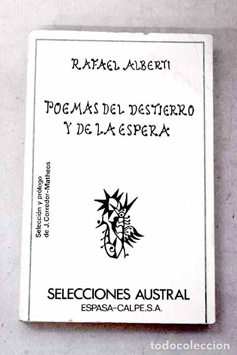 Livros em segunda m&atilde;o: Poemas del destierro y de la espera: (antolog&iacute;a).- Alberti, Rafael
