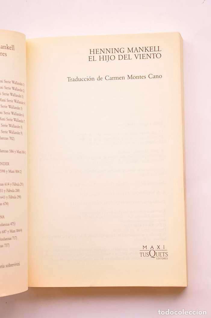 Libros: El hijo del viento - MANKELL Henning - Foto 2