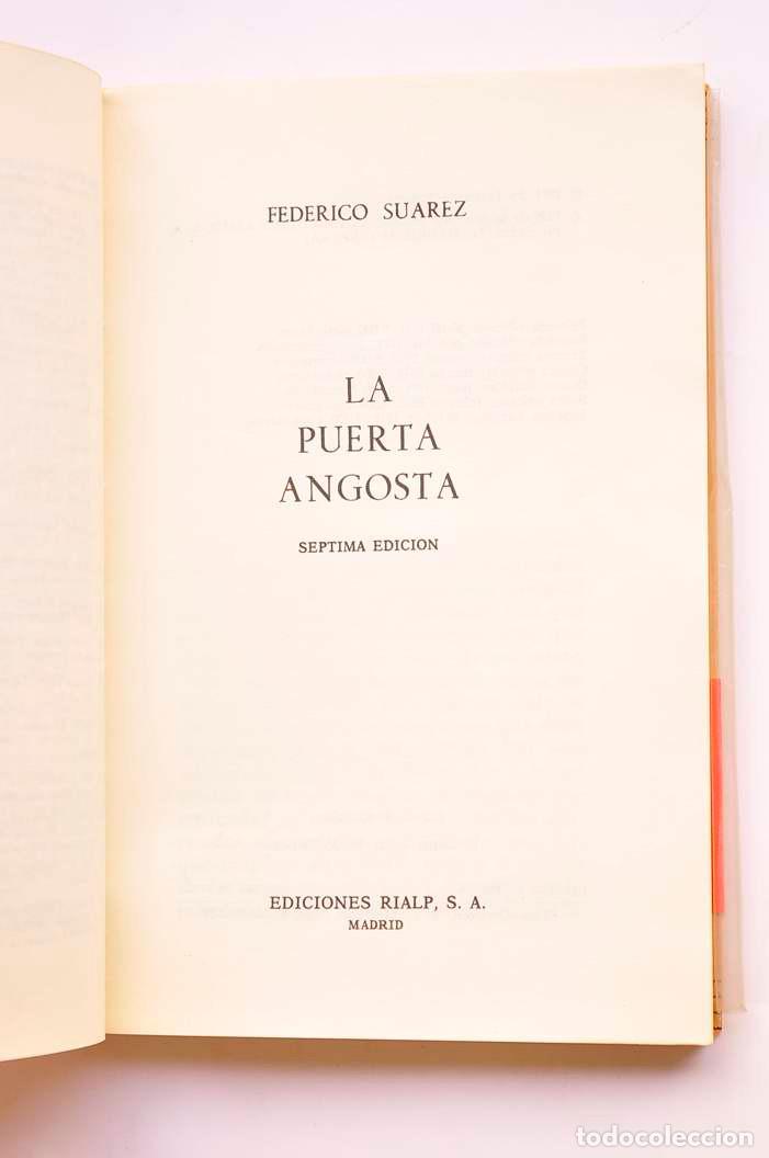 Libros: La puerta angosta - SU&Aacute;REZ, Federico - Foto 2